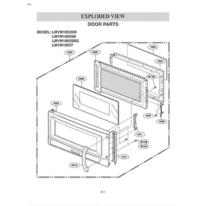 Section 1 Diagram and Parts List for LMVM1955SBQ ABSELGA LG Microwave Oven Combo