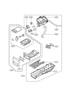 Panel Drawer Assy And Guide Assy Diagram and Parts List for DLEX8377N  LG Dryer
