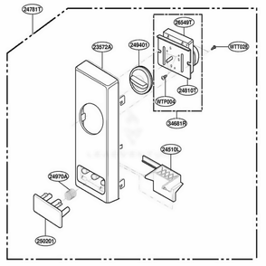 Part Location Diagram of 4B74662A LG BRACKET,IDLE