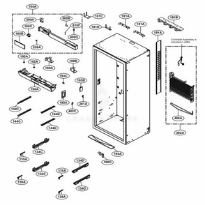 Part Location Diagram of AEJ73859901 LG HOLDER ASSEMBLY,BRACKET
