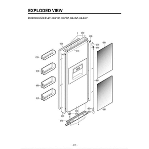 Section 2 Diagram and Parts List for LRSC21951ST ASTCLGA LG Refrigerator