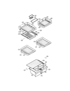 Refrigerator Diagram and Parts List for LRTN22324TT  LG Refrigerator