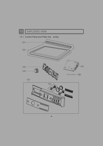 Control Panel And Plate Ass Diagram and Parts List for 91073 ASTESEU LG Dryer