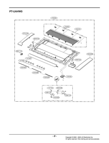 Diagram 1 Diagram and Parts List for PT-UAHW0 ENCBLUS LG Air Conditioner