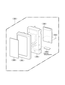 Controller Parts Diagram and Parts List for LMV1925SBQ01  LG Microwave