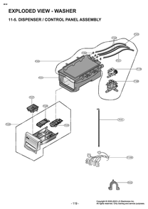 Diagram 6 Diagram and Parts List for W3P7CVU2WVS ABWEUUS LG Washer