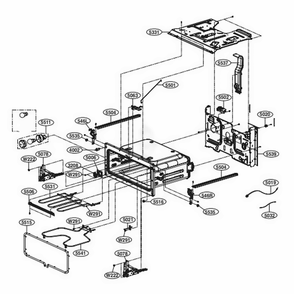 Upper Cavity Parts Diagram and Parts List for LDE4413ST ASTLLGA LG Range