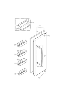 Refrigerator Parts Diagram and Parts List for LSC27926ST00  LG Refrigerator