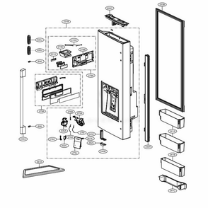 Part Location Diagram of MCR66127005 LG DECOR,DRAIN