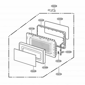 Part Location Diagram of 3352W1A080A LG WINDOW,SCREEN