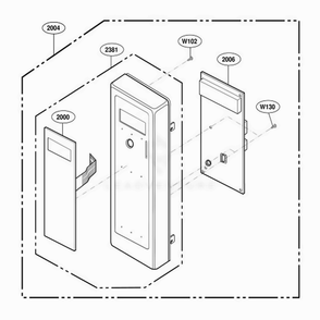 Control Panel Parts 4 Diagram and Parts List for DECS11MA AGRQMTR LG Range