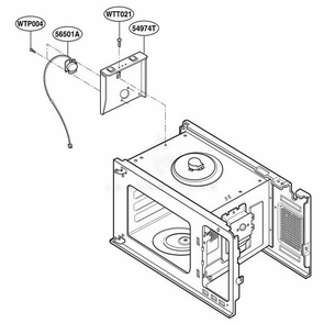 Sensor Parts Diagram and Parts List for KCMS185JWH CWHEKAD LG Wall Oven