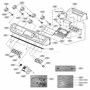 Part Location Diagram of EBR80595411 LG PCB ASSEMBLY,SUB