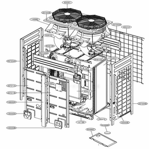 Main 2 Diagram and Parts List for ARUB121DTE4 AWGBLUS LG Air Conditioner