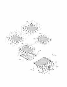 Refrigerator Parts Diagram and Parts List for 79578272901  Kenmore Refrigerator