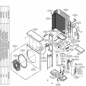 Outdoor Unit Diagram and Parts List for LSU362HV AWHBEUS LG Air Conditioner