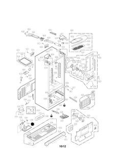 Case Parts Diagram and Parts List for LFX28978SW 02 LG Refrigerator
