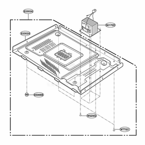 Base Plate Parts Diagram and Parts List for KCMS1555RWH CWHEKAD LG Wall Oven