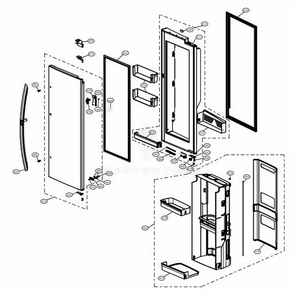 Part Location Diagram of ADD73536440 LG DOOR FOAM ASSEMBLY,REFRIGERATOR