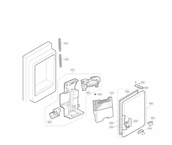 Part Location Diagram of MEB62915402 LG HANDLE,HOME BAR