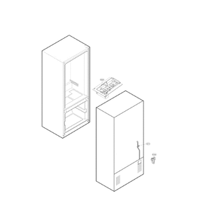 Ice Maker Diagram and Parts List for LDC22370ST 00 LG Refrigerator