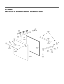 Door Parts 3 Diagram and Parts List for GR-J248FSYM ASTCNA1 LG Refrigerator