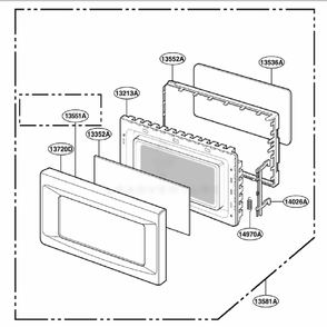 Part Location Diagram of 3720W0D194G LG PANEL,(DOOR)