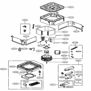 Main Diagram and Parts List for ARNU15GTQC2 ENWALEU LG Air Conditioner