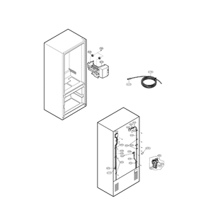 Water And Ice Maker Diagram and Parts List for LFD22860ST 00 LG Refrigerator
