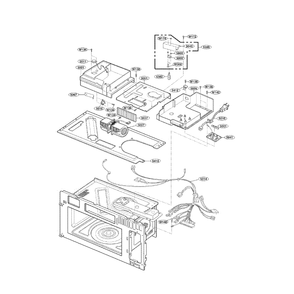 Interior 2 Diagram and Parts List for LMVH1711ST 00 LG Microwave
