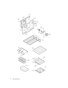 Freezer Parts Diagram and Parts List for LRTN22320BQ  LG Refrigerator