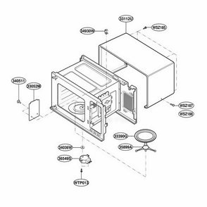 Part Location Diagram of 3112W0U006X LG CASE,U BENDING
