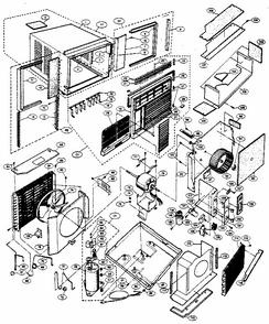 Unit Image Diagram and Parts List for GA-0511BC  LG Air Conditioner
