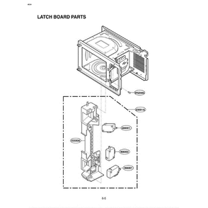 Section 6 Diagram and Parts List for LMA1560SB CBKELGA LG Microwave Oven Combo