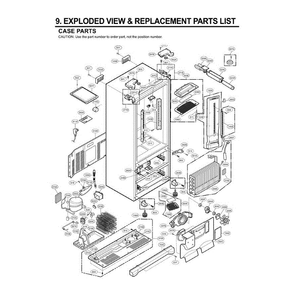 Section 6 Diagram and Parts List for LMX25981SW ASWCLGA LG Refrigerator