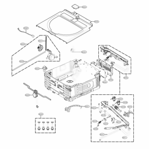 Main Diagram and Parts List for WD200CV ASSEECI LG Washer