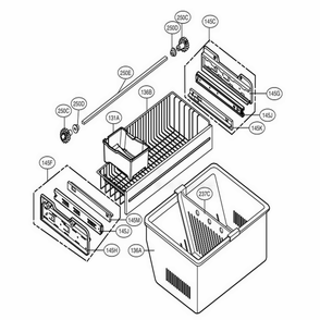 Freezer Parts Diagram and Parts List for 78542 ASW6SER LG Refrigerator