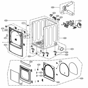 Part Location Diagram of MEB61849507 LG HANDLE