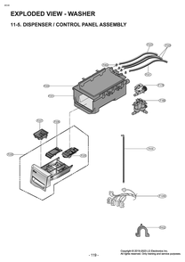 Diagram 6 Diagram and Parts List for W3P7CWUBWVM ABWEUUS LG Washer