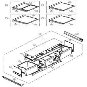 Refrigerator Parts Diagram and Parts List for LMXC23796D ASBCNA1 LG Refrigerator