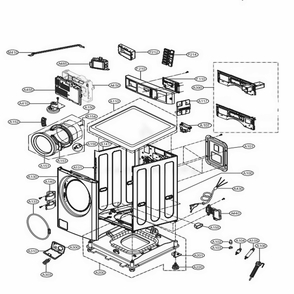 Part Location Diagram of EBR64458134 LG PCB ASSEMBLY,DISPLAY