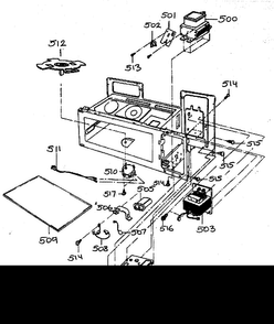 Part Location Diagram of 2B71919A LG Tray Assembly