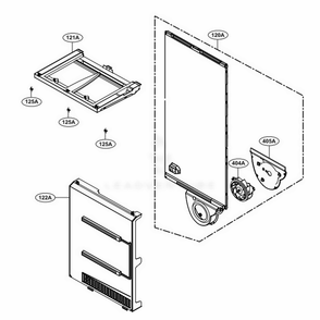 Perform Part Diagram and Parts List for SKSCF2401P ASWCNA0 LG Range