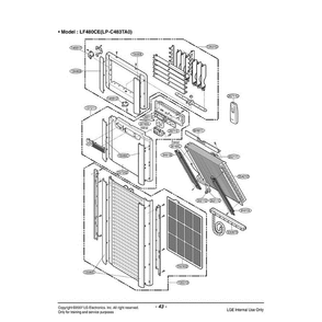 Section 2 Diagram and Parts List for LF480CE ANWAEUS LG Air Conditioner