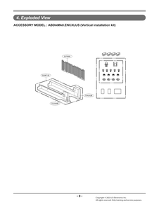 Diagram 1 Diagram and Parts List for ABDAMA0 ENCXLUS LG Air Conditioner