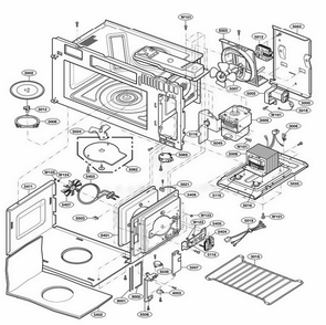 Part Location Diagram of 6877W1A548B LG HARNESS,SINGLE