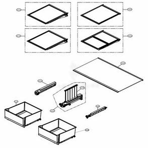 Refrigerator Parts Diagram and Parts List for LRMVS3006D ASBCNA1 LG Refrigerator