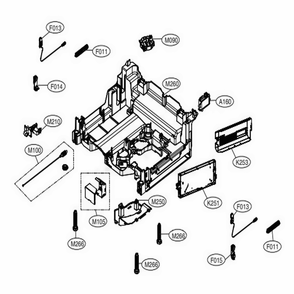 Base Assembly Diagram and Parts List for LDP7808SS ASSESNA LG Dishwasher