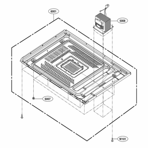 Base Plate Parts Diagram and Parts List for UPRM3010ST CSBESGN LG Range