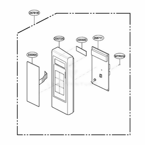 Part Location Diagram of 4781W1M219Q LG CONTROLLER ASSEMBLY,